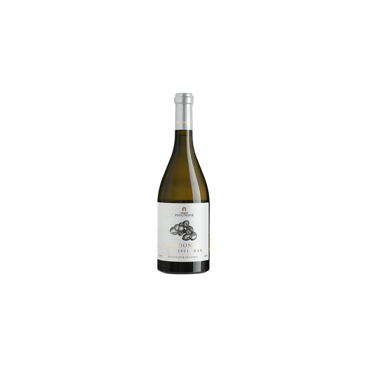 Charonnay Oak Aged BIO White Dry Wine Poultsidis