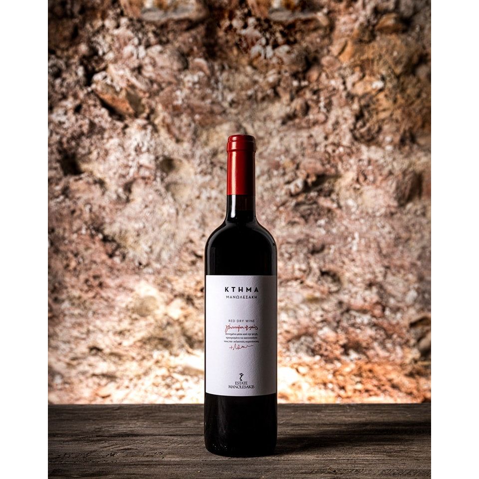 GENNIMA PSICHIS Red Dry wine Estate Manolesakis