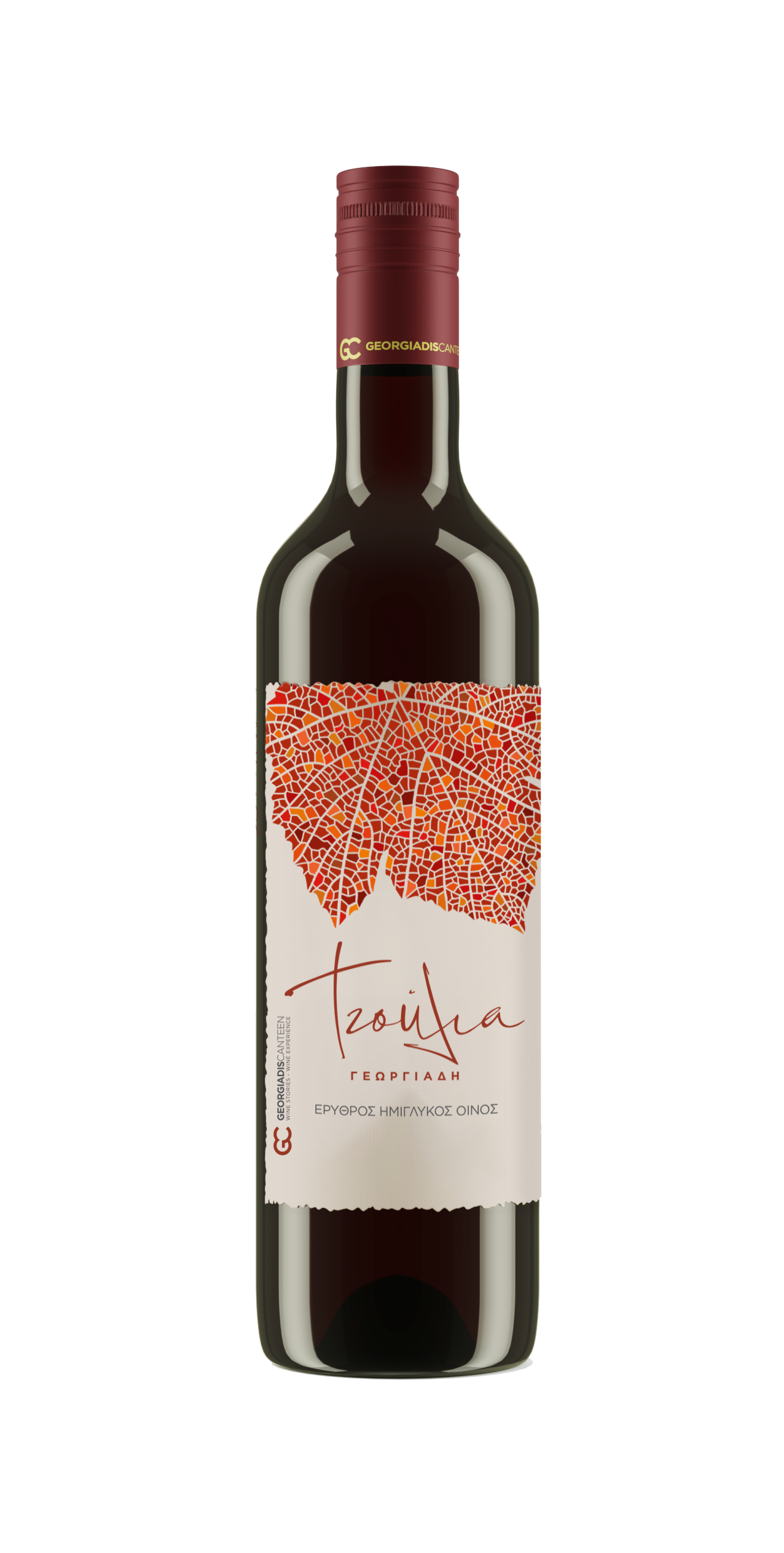 Tzoulia Rot wein semi suß 500ml