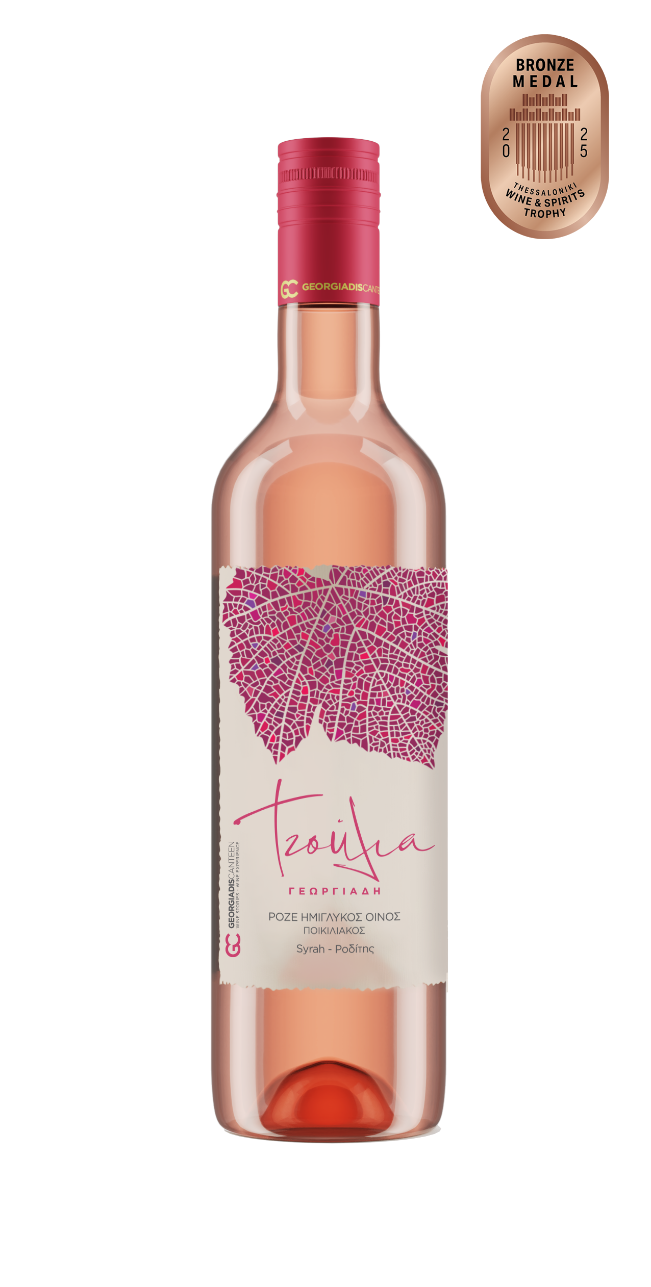 Tzoulia Rose wein semi suß 500ml