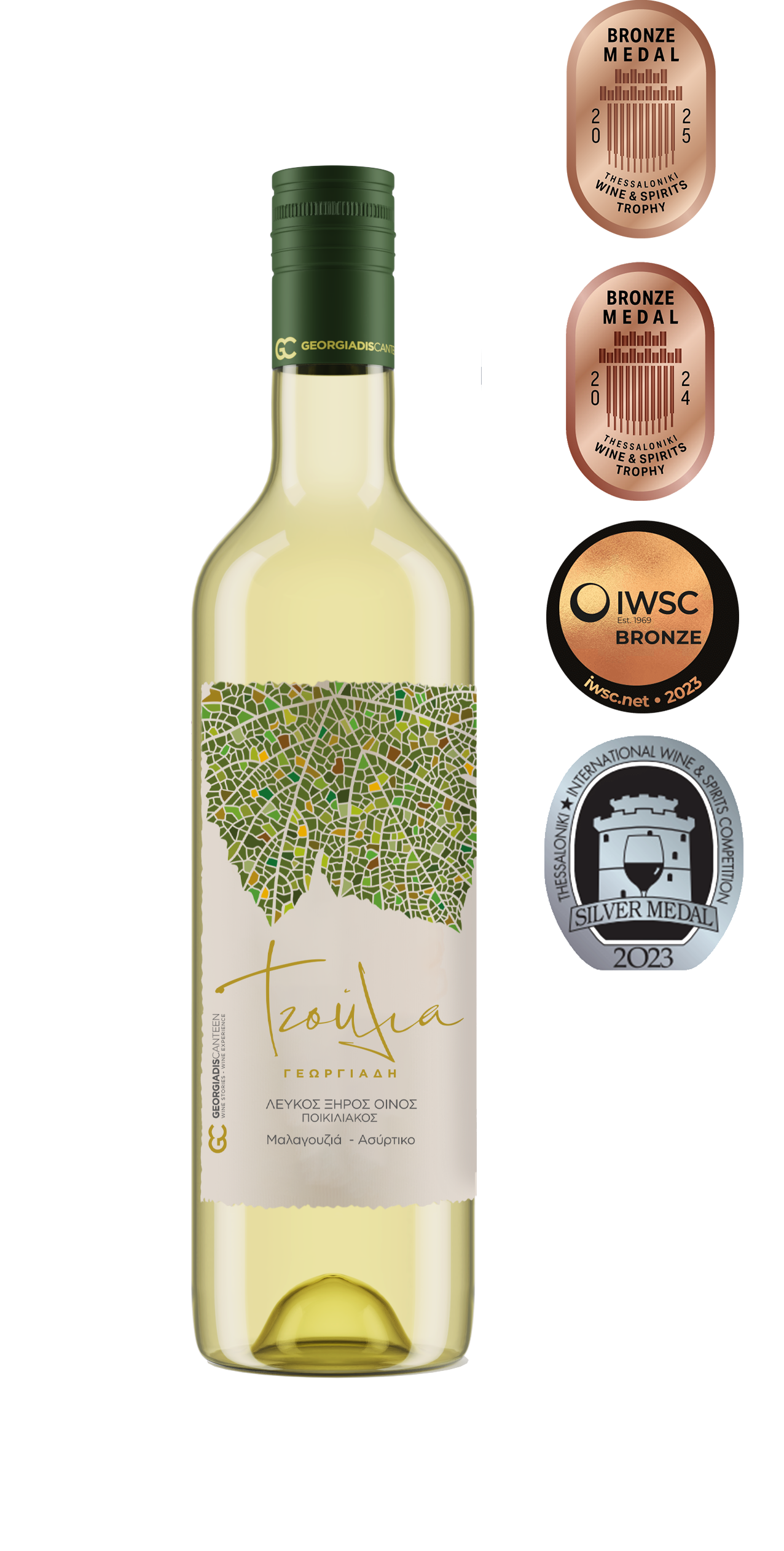 Tzoulia Weiß wein Trocken 500ml