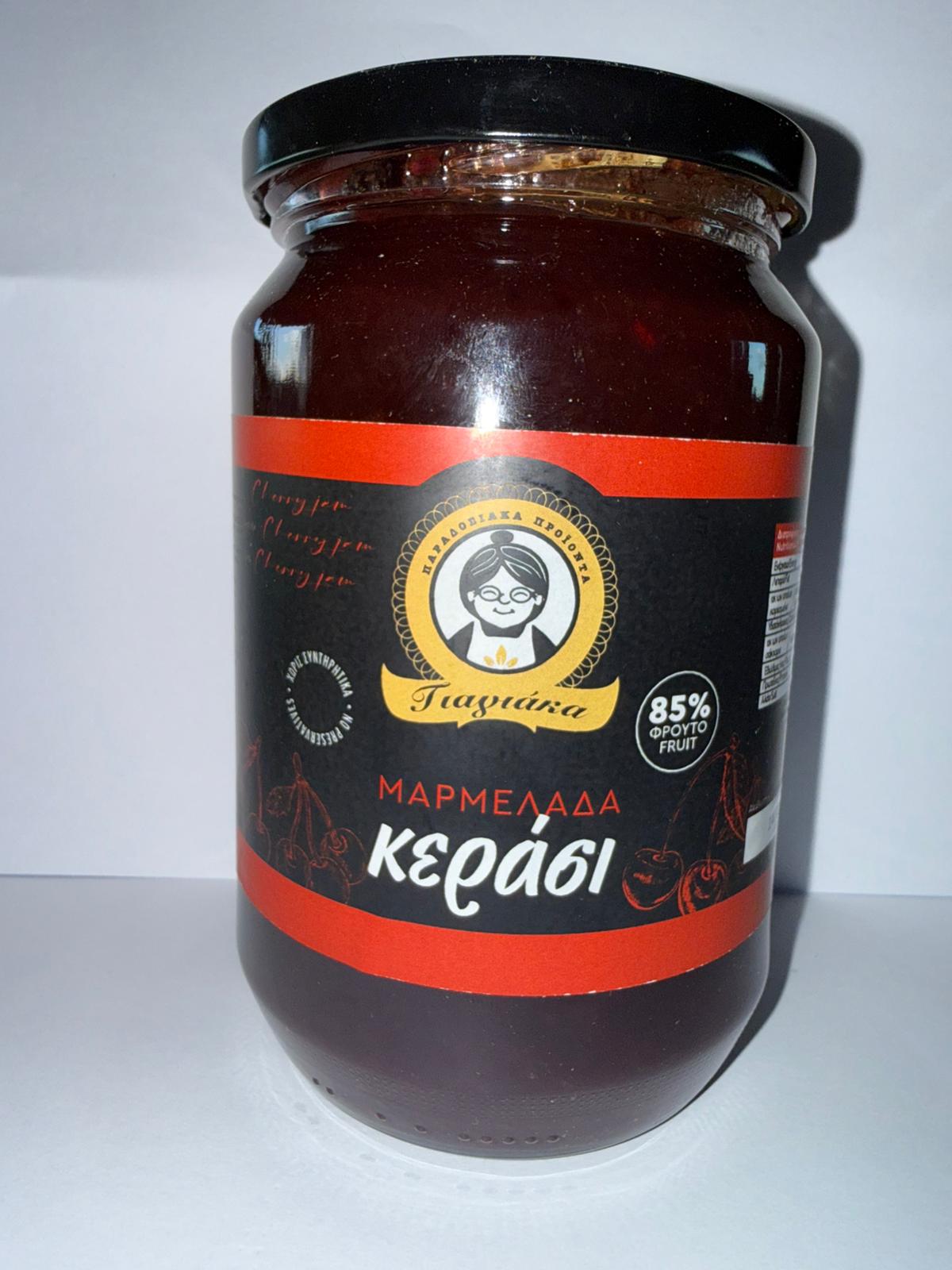 Giagiaka Kirschmarmelade – 85% Frucht 920g