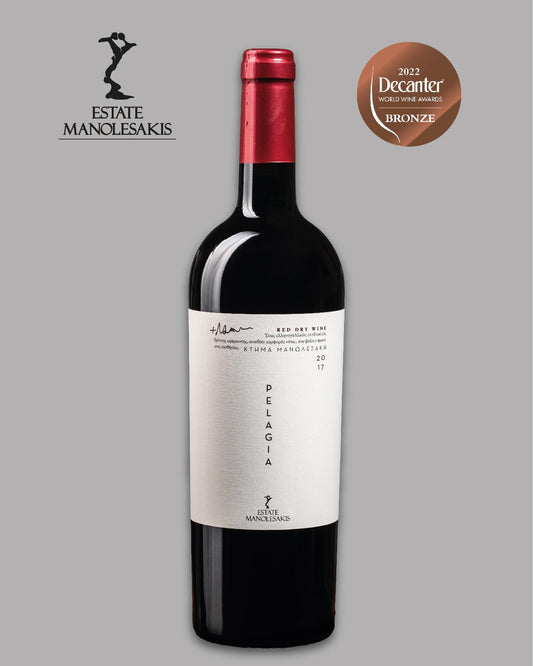 PELAGIA Red Dry Wine Estate Manolesakis 2018