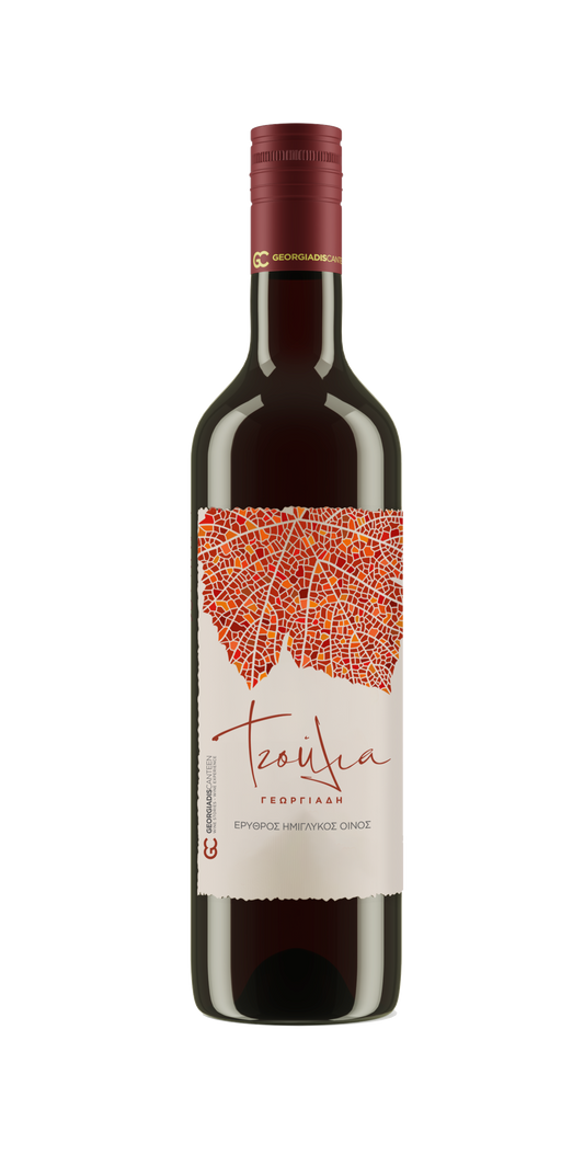 Tzoulia Rot wein semi suß 500ml