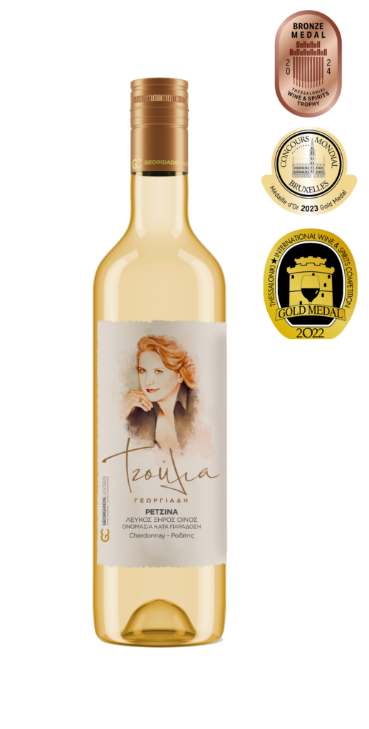 Tzoulia Retsina Weiß wein Trocken 500ml